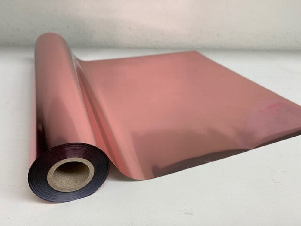 Roll of hot press foil with blush pink color and pattern. Can be used for multiple craft projects.