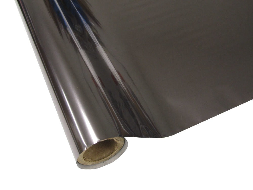 Roll of hot press foil with gun metal color and no pattern. Can be used for multiple craft projects.