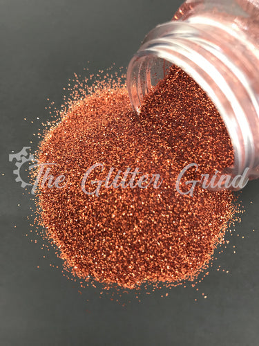 Copper / bronze basic metallic ultra fine cut polyester glitter