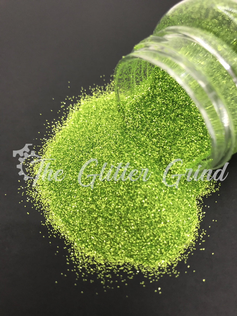 Green/lime basic metallic ultra fine cut polyester glitter