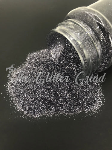Grey/charcoal basic metallic ultra fine cut polyester glitter