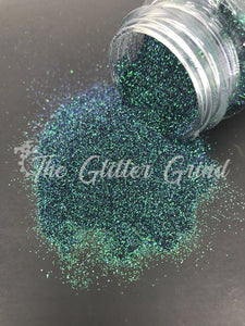 Blue with green shimmer color shift chameleon ultra fine cut polyester glitter