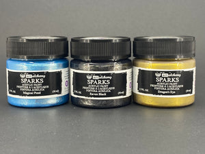 Sparks Acrylic Masquerade Paint Set - 3 pk