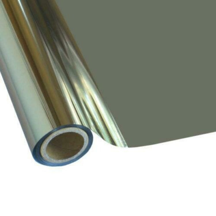 Roll of hot press foil with nickel color and no pattern. Can be used for multiple craft projects.