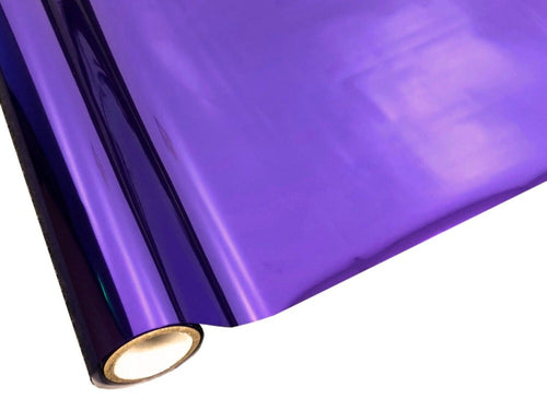 Roll of hot press foil with purple rain color and no pattern. Can be used for multiple craft projects.