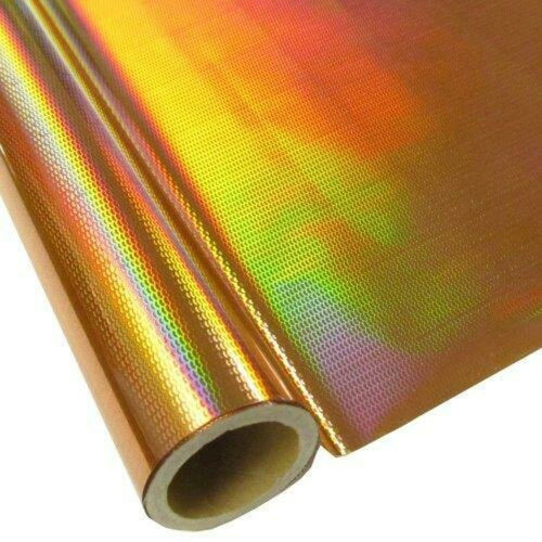 Roll of hot press foil with hologram copper scales pattern. Can be used for multiple craft projects.