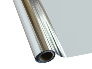 Roll of hot press foil with silver color and no pattern. Can be used for multiple craft projects.