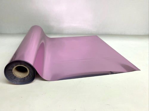 Roll of hot press foil with taffy pink color and no pattern. Can be used for multiple craft projects.